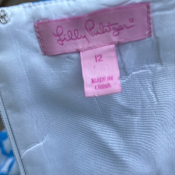 Lilly Pulitzer midi dress/ halter top -sz-12 -Silk - Picture 10 of 15